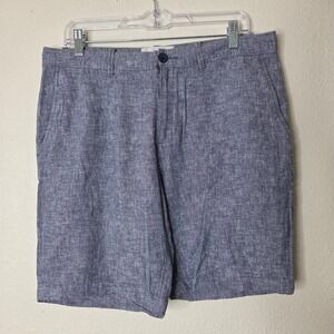 3 / $30 Penguin by Munsingwear Mens Blue Linen Blend‎ Shorts Size 32